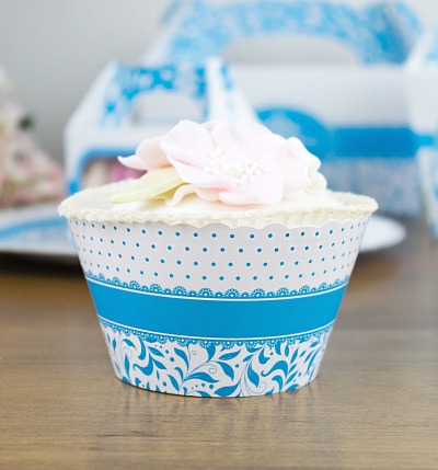 Svatební košíček na cupcake - CC1001