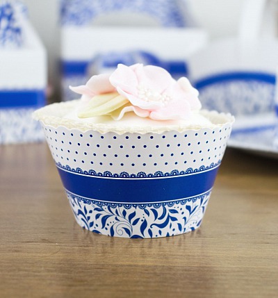 Svatební košíček na cupcake - CC1002
