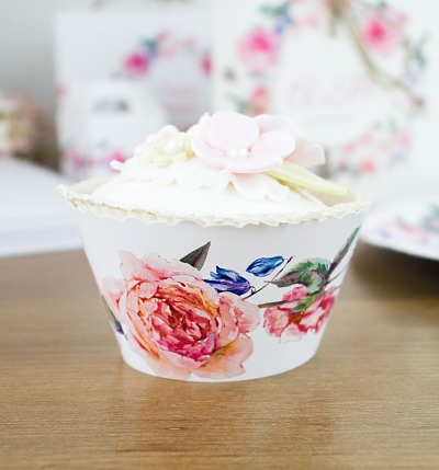 Svatební košíček na cupcake - CC2089