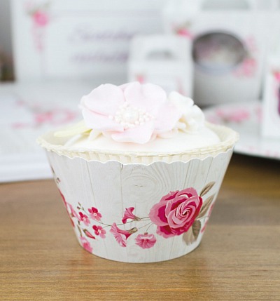 Svatební košíček na cupcake - CC2090