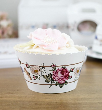 Svatební košíček na cupcake - CC2091
