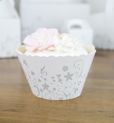 Svatební košíček na cupcake - CC2092