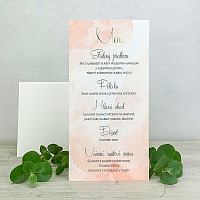 Svatební menu akvarel