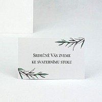 Svatební pozvánka s rozmarýnem
