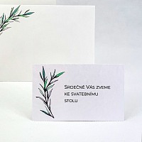 Svatební pozvánka s rozmarýnou