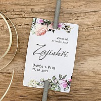 Svatební kartička na prskavky na míru - PR01-2172-NM-01