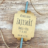 Svatební kartička na prskavky na míru - PR02-6000-NM-10