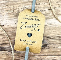 Svatební kartička na prskavky na míru - PR03-6004-NM-10