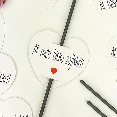 Svatební kartičky na prskavky - PR04-6006-01