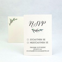 Svatební kartička s rozmarýnou