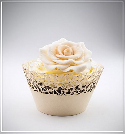 Svatební košíček na cupcake - CC1103