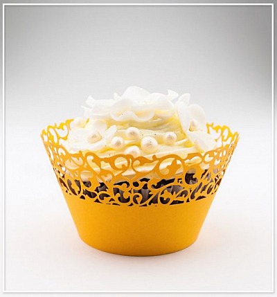 Svatební košíček na cupcake - CC1104