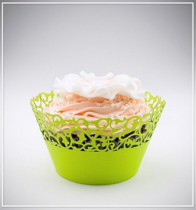 Svatební košíček na cupcake - CC1113