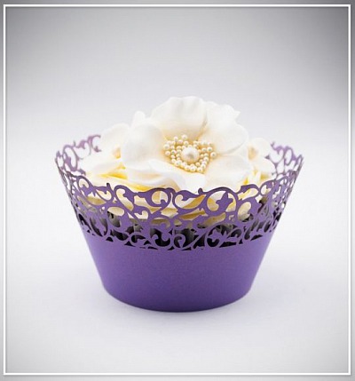 Svatební košíček na cupcake - CC1117