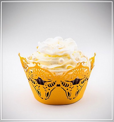 Svatební košíček na cupcake - CC1204
