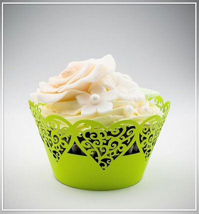 Svatební košíček na cupcake - CC1313