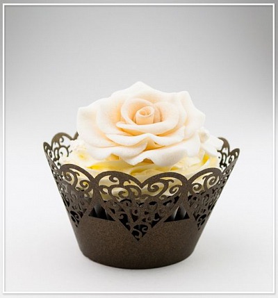 Svatební košíček na cupcake - CC1316