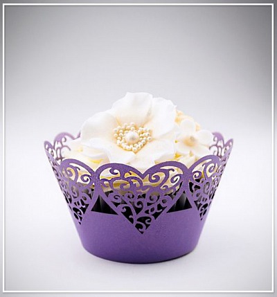 Svatební košíček na cupcake - CC1317