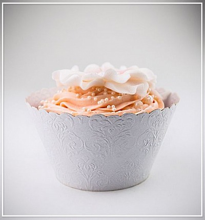 Svatební košíček na cupcake - CC1400-02