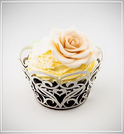Svatební košíček na cupcake - CC1502