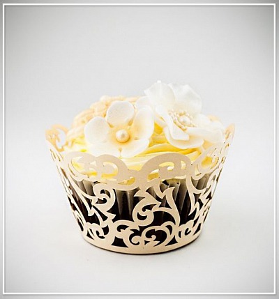 Svatební košíček na cupcake - CC1603