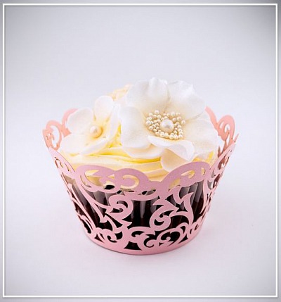 Svatební košíček na cupcake - CC1605