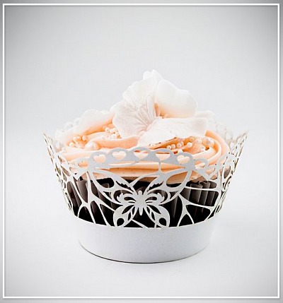 Svatební košíček na cupcake - CC1702