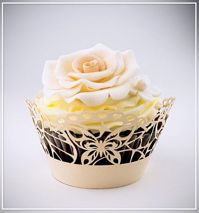 Svatební košíček na cupcake - CC1703