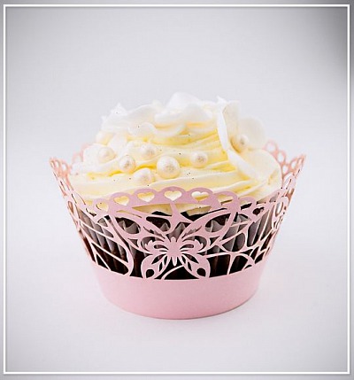 Svatební košíček na cupcake - CC1705