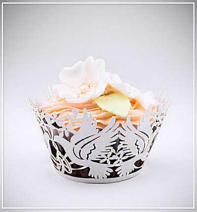 Svatební košíček na cupcake - CC1902