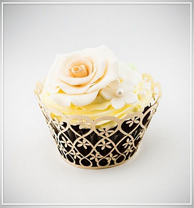 Svatební košíček na cupcake - CC2003