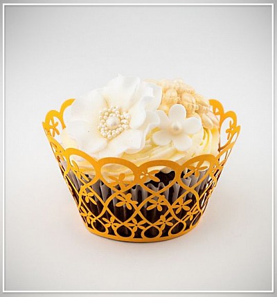 Svatební košíček na cupcake - CC2004