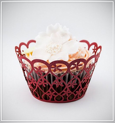 Svatební košíček na cupcake - CC2014