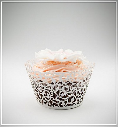 Svatební košíček na cupcake - CC2977-02