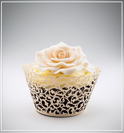 Svatební košíček na cupcake - CC2977-03