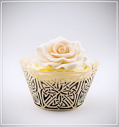 Svatební košíček na cupcake - CC2203