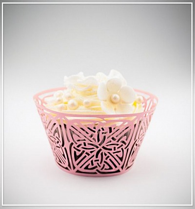 Svatební košíček na cupcake - CC2205