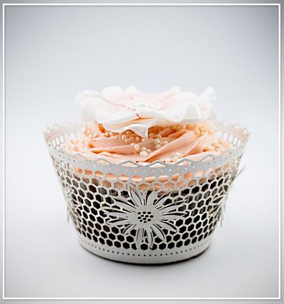 Svatební košíček na cupcake - CC2302