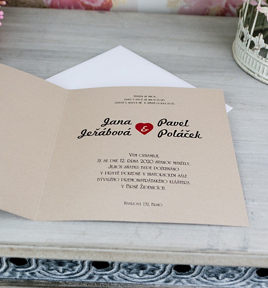 Svatební oznámení - G2063