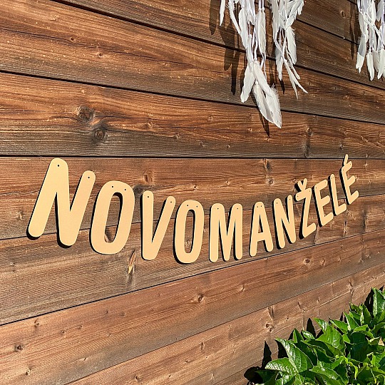 Svatební girlanda - NOVOMANŽELÉ - GR6001-25