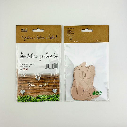 Svatební girlanda - SLADKÝ KOUTEK - GR6003-28