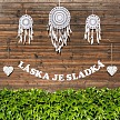 Svatební girlanda - LÁSKA JE SLADKÁ - GR6005-02