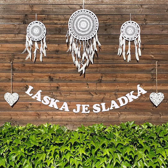 Svatební girlanda - LÁSKA JE SLADKÁ - GR6005-02