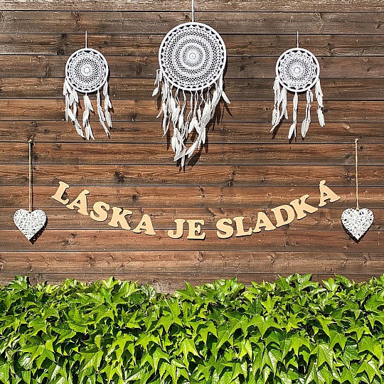 Svatební girlanda - LÁSKA JE SLADKÁ - GR6005-25