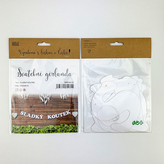 Svatební girlanda - SLADKÝ KOUTEK - GR6008-02