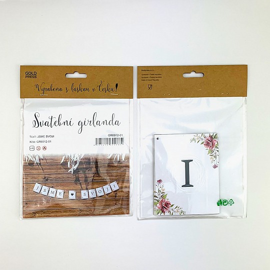 Svatební girlanda - JSME SVOJI - GR6012-01