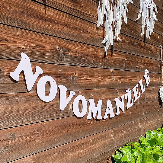 Svatební girlanda - NOVOMANŽELÉ - GR6013-02