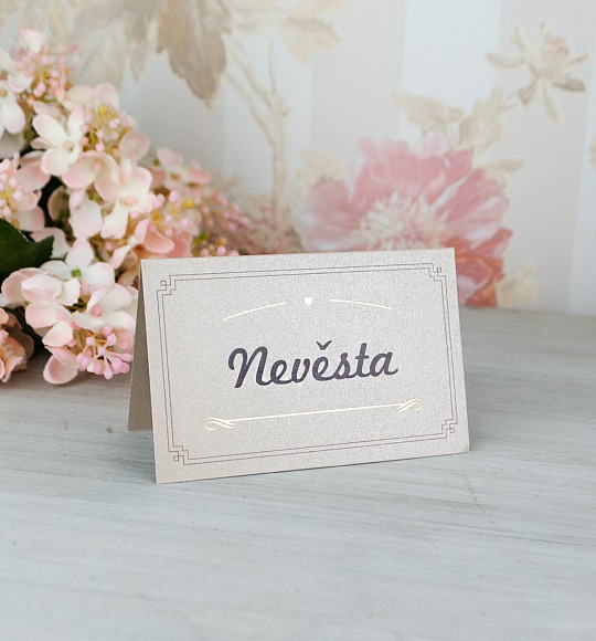 Svatební jmenovka - J2063