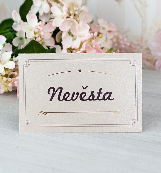 Svatební jmenovka - J2063
