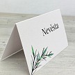 Svatební jmenovka se snítkou rozmarýnu